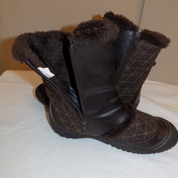 JBU Dark Brown Fur-Lined Ankle Boots - Picture 3 of 7